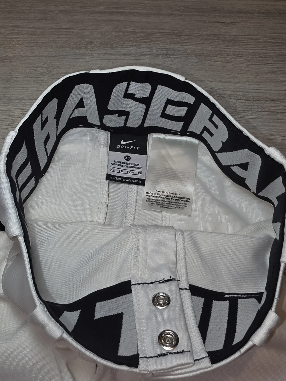 Nike Dri Fit Baseball Pants White Youth Size XS B6
